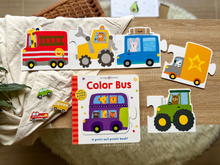 Load image into Gallery viewer, Puzzle and Play: Color Bus
