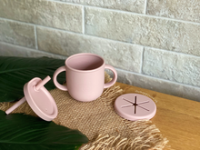Load image into Gallery viewer, Sippy Snacker Cup with Lid and Straw - Blush