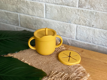 Load image into Gallery viewer, Sippy Snacker Cup with Lid and Straw - Mustard