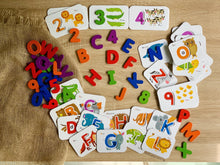 Load image into Gallery viewer, alphabet numbers flash cards for children