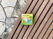 Load image into Gallery viewer, baby elephant finger puppet book for kids