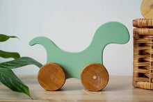 Load image into Gallery viewer, Dom the Green Dinosaur Push and Pull Toy