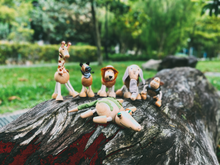 Load image into Gallery viewer, The Zoo Animals Set (Alligator, Elephant, Giraffe, Monkey, Lion, Zebra)