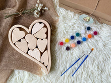 Load image into Gallery viewer, Wooden Heart Stackers Painting Set