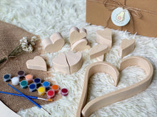 Load image into Gallery viewer, Wooden Heart Stackers Painting Set