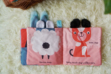 Load image into Gallery viewer, touch and feel cloth book for infants
