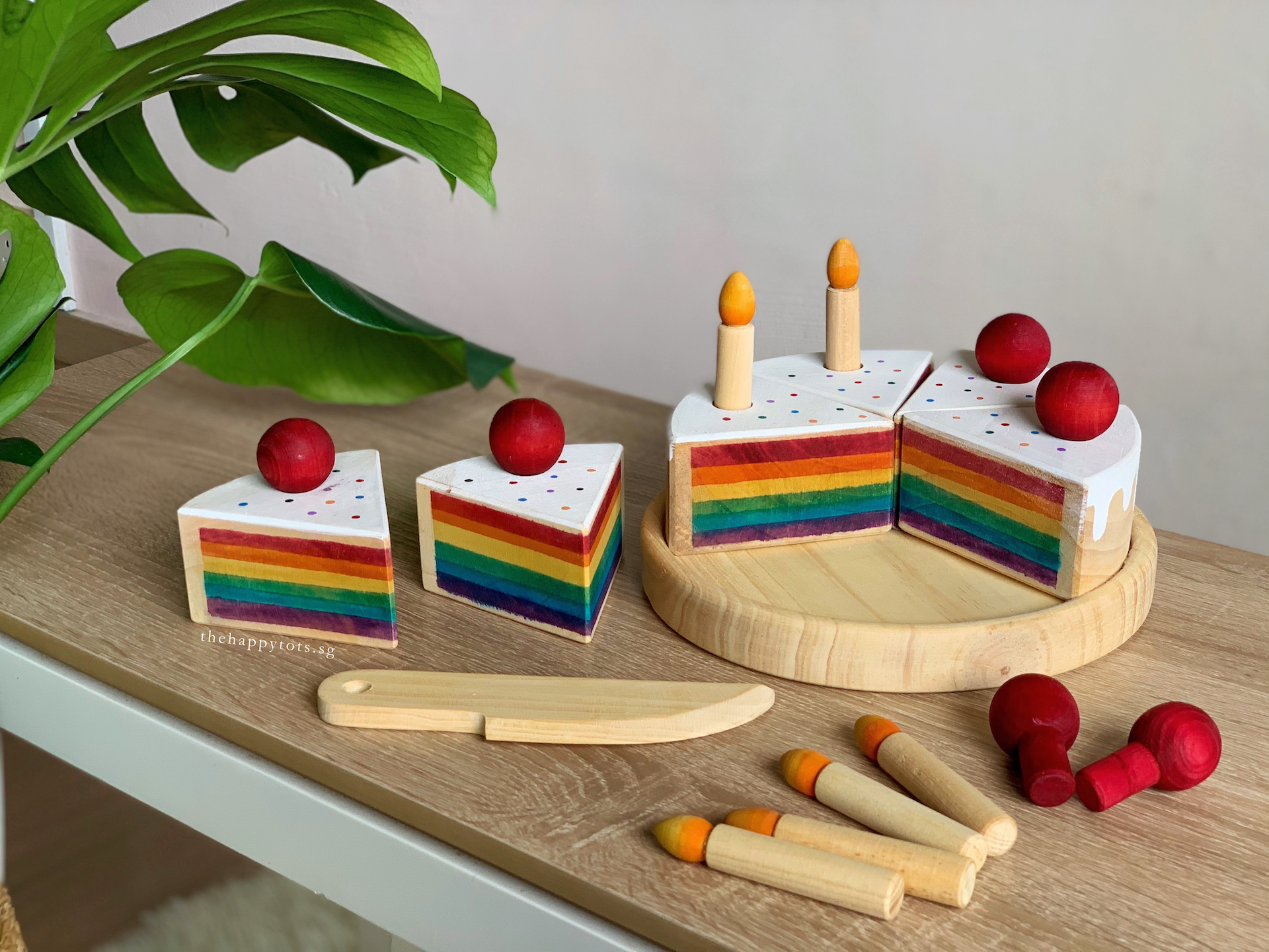 Rainbow Birthday Cake Play Set