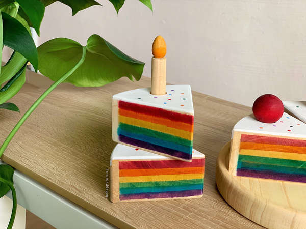 Rainbow Birthday Cake Play Set