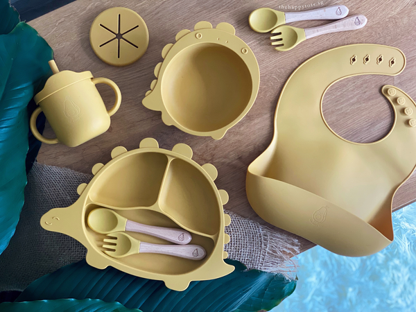 [GIFT SET] Dino-licious Meal Set - Mustard