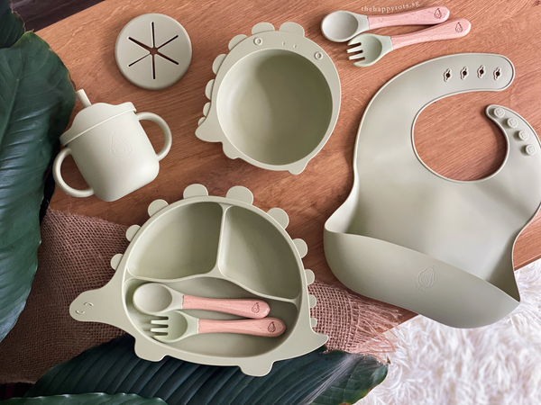[GIFT SET] Dino-licious Meal Set - Sage