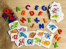Load image into Gallery viewer, children alphabet numbers flash cards
