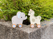 Load image into Gallery viewer, Lana the Llama Push and Pull Toy
