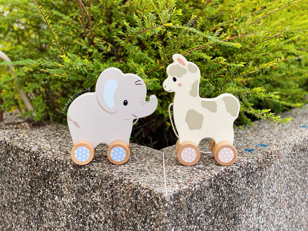 Lana the Llama Push and Pull Toy