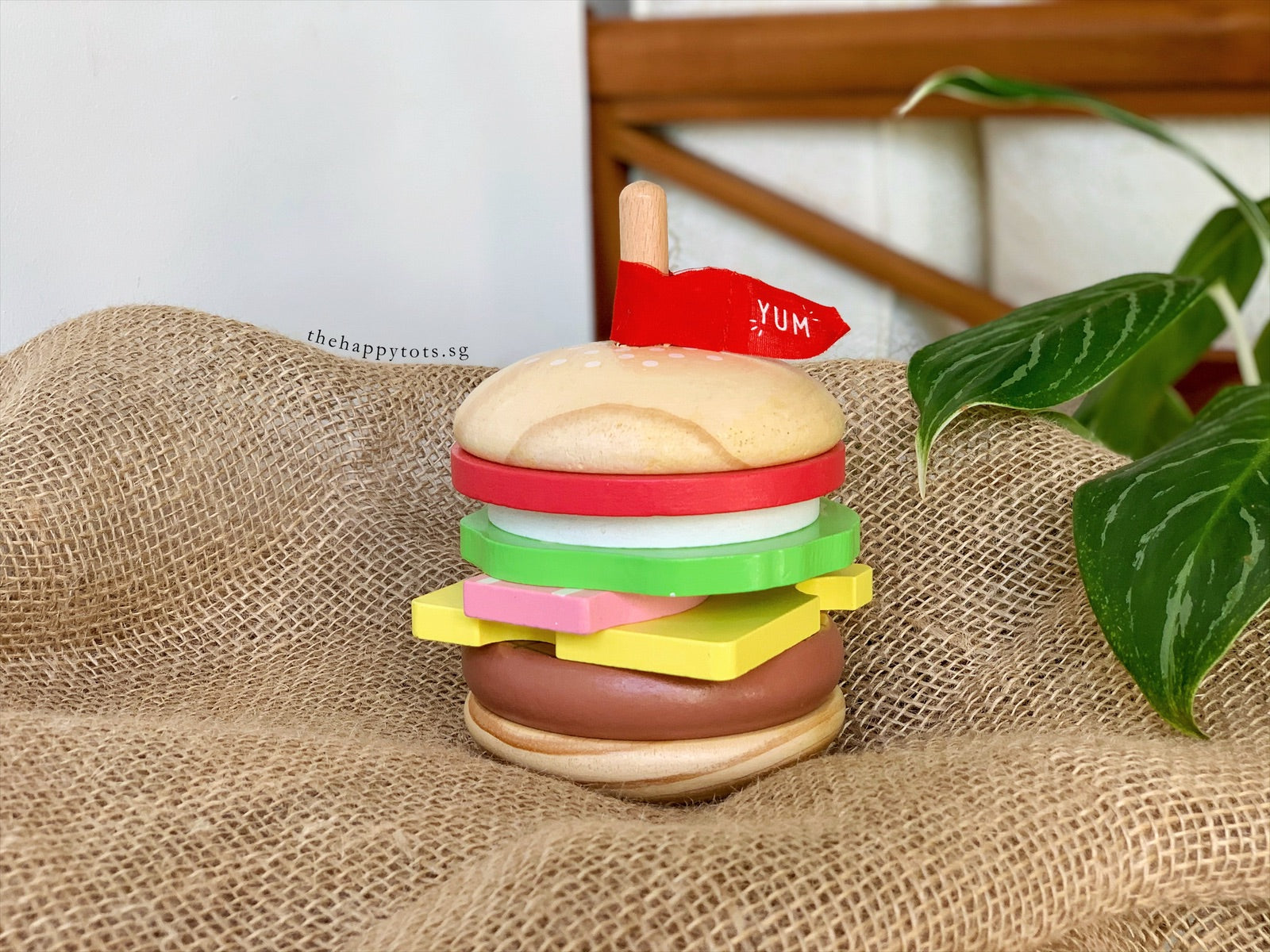 Stacker - Wooden Hamburger