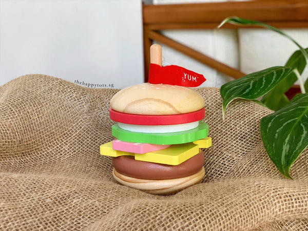 Stacker - Wooden Hamburger