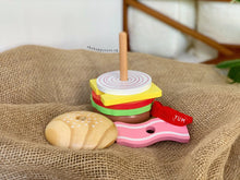 Load image into Gallery viewer, Stacker - Wooden Hamburger
