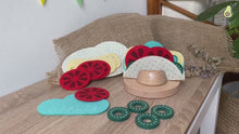 Load and play video in Gallery viewer, Wood &amp; Felt Taco Play Set
