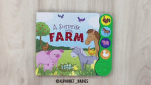 Load and play video in Gallery viewer, farm animals music book for toddlers
